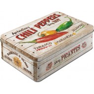Cutie de depozitare metalica - Chili Peppers Cutie de depozitare metalica - Chili Peppers