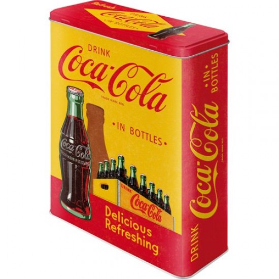 Cutie de depozitare metalica - Coca Cola 