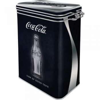 Cutie metalica cu capac etans - Coca Cola Black Cutie metalica cu capac etans - Coca Cola Black