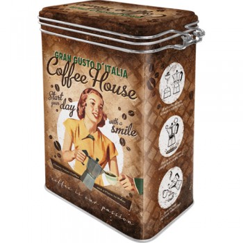 Cutie metalica cu capac etans - Coffee House Cutie metalica cu capac etans - Coffee House