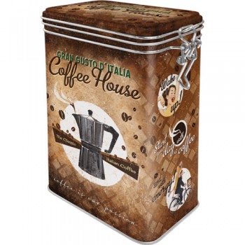 Cutie metalica cu capac etans - Coffee House Cutie metalica cu capac etans - Coffee House