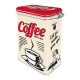 Cutie metalica cu capac etans - Strong Coffee Served Here