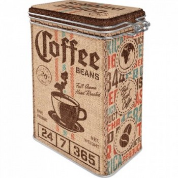 Cutie metalica cu capac etans - Coffee Sack Cutie metalica cu capac etans - Coffee Sack