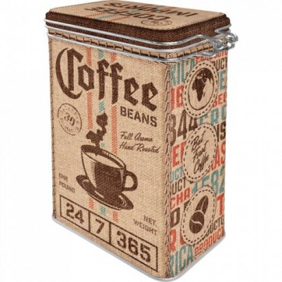 Cutie metalica cu capac etans - Coffee Sack