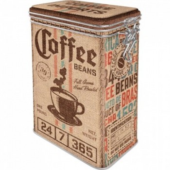 Cutie metalica cu capac etans - Coffee Sack Cutie metalica cu capac etans - Coffee Sack