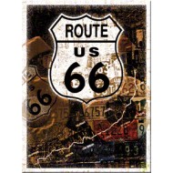 Magnet - Route 66 Map Magnet - Route 66 Map