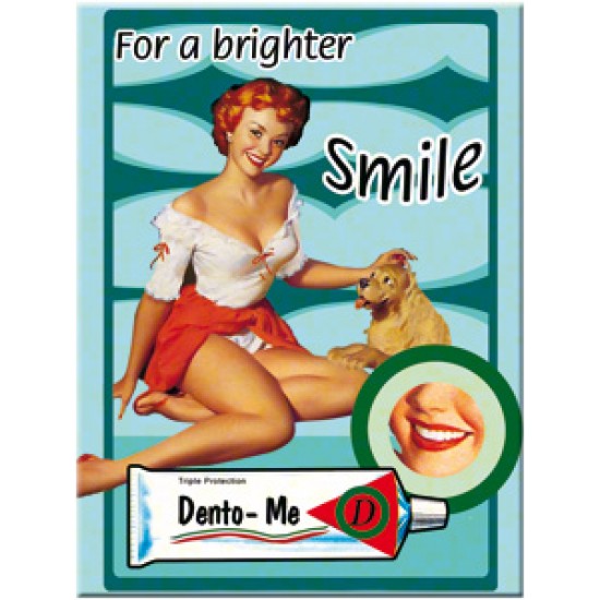 Magnet - Pin Up - For a Brighter Smile