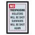 Oglinda decor - No Trespassing