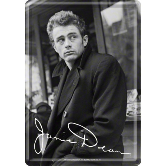 Placa metalica - James Dean - 10x14 cm