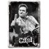 Placa metalica - Johnny Cash - 10x14 cm