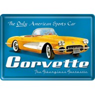 Placa metalica - Corvette - 10x14 cm Placa metalica - Corvette - 10x14 cm