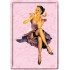 Placa metalica - Pin Up - Makeup - 10x14 cm