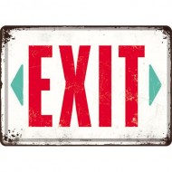 Placa metalica - Exit - 10x14 cm