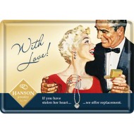 Placa metalica - Hanson Jewelry - 10x14 cm Placa metalica - Hanson Jewelry - 10x14 cm