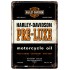 Placa metalica - Harley Davidson Pre-Luxe - 10x14 cm