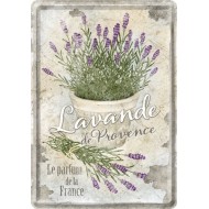 Placa metalica - Lavande de Provence - 10x14 cm