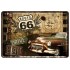Placa metalica - Route 66 - Motel - 10x14 cm