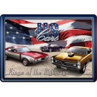 Placa metalica - US Cars - 10x14 cm