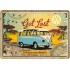 Placa metalica - Volkswagen - Get Lost - 10x14 cm