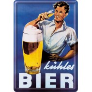 Placa metalica - Beer - 10x14 cm