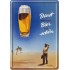 Placa metalica - Beer - 10x14 cm