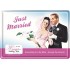 Placa metalica - Just Married - 10x14 cm