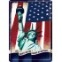Placa metalica - Statue of Liberty - 10x14 cm