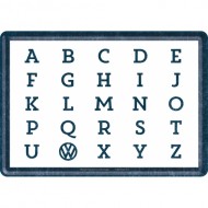 Placa metalica - VW - ABC - 10x14 cm Placa metalica - VW - ABC - 10x14 cm
