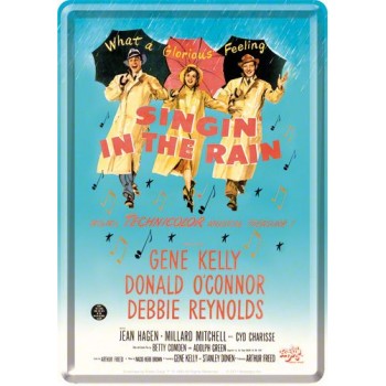 Placa metalica - Singing In The Rain - 10x14 cm