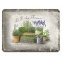 Placa metalica - Jardin Francais - 15x20 cm