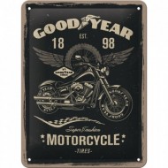 Placa metalica - Goodyear Motorcycle - 15x20 cm Placa metalica - Goodyear Motorcycle - 15x20 cm