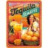 Placa metalica - Cokctail Time - Tequila Sunrise - 15x20 cm