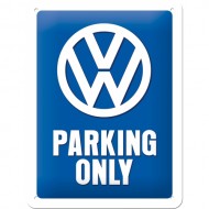 Placa metalica - VW - Parking Only XM - 15x20 cm Placa metalica - VW - Parking Only XM - 15x20 cm