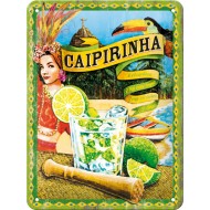 Placa metalica - Caipirinha - 15x20 cm