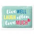 Placa metalica - Live Laugh Love - 15x20 cm