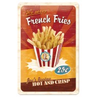 Placa metalica - French Fries - 20x30 cm Placa metalica - French Fries - 20x30 cm
