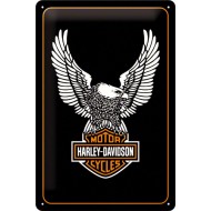 Placa metalica - Harley Davidson Eagle Logo - 20x30 cm Placa metalica - Harley Davidson Eagle Logo - 20x30 cm