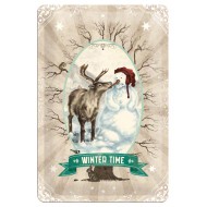Placa metalica - Winter Time - 20x30 cm Placa metalica - Winter Time - 20x30 cm