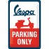Placa metalica - Vespa - Parking Only- 20x30 cm