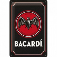 Placa metalica - Bacardi Logo Placa metalica - Bacardi Logo