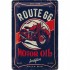 Placa metalica - Route 66 Motor Oil