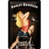 Placa metalica - Harley-Davidson Biker Babe - 20x30 cm