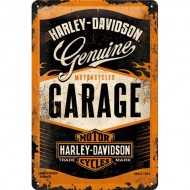 Placa metalica - Harley Davidson - Garage - 20x30 cm Placa metalica - Harley Davidson - Garage - 20x30 cm