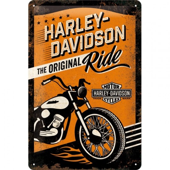 Placa metalica - Harley Davidson - Original Ride - 20x30 cm Placa metalica - Harley Davidson - Original Ride - 20x30 cm
