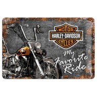 Placa metalica - Harley Davidson Favourite Ride - 20x30 cm Placa metalica - Harley Davidson Favourite Ride - 20x30 cm