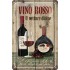 Placa metalica - Vino Rosso - 20x30 cm