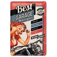 Placa metalica - Best Garage Red - 20x30 cm