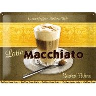 Placa metalica - Latte Macchiato - 30x40 cm