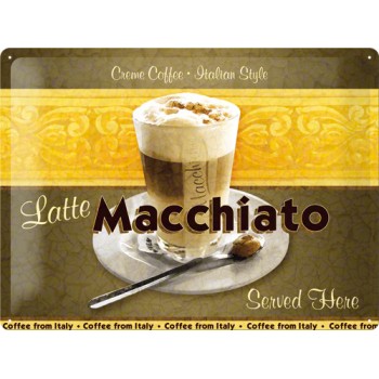 Placa metalica - Latte Macchiato - 30x40 cm