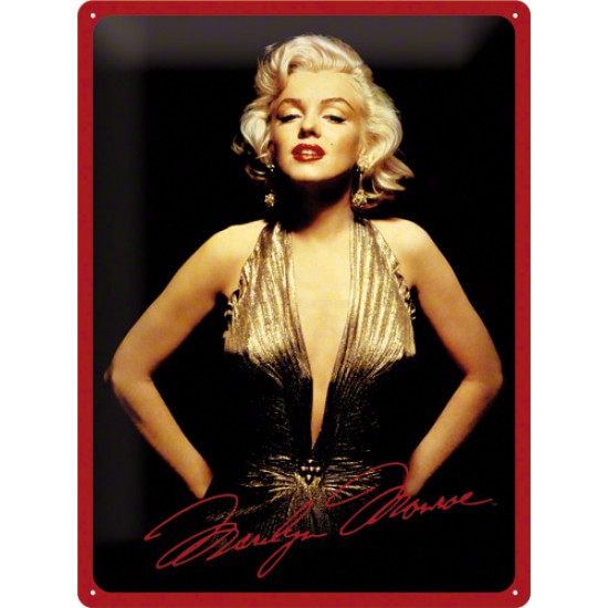 Placa metalica - Marilyn Monroe  - 30x40 cm